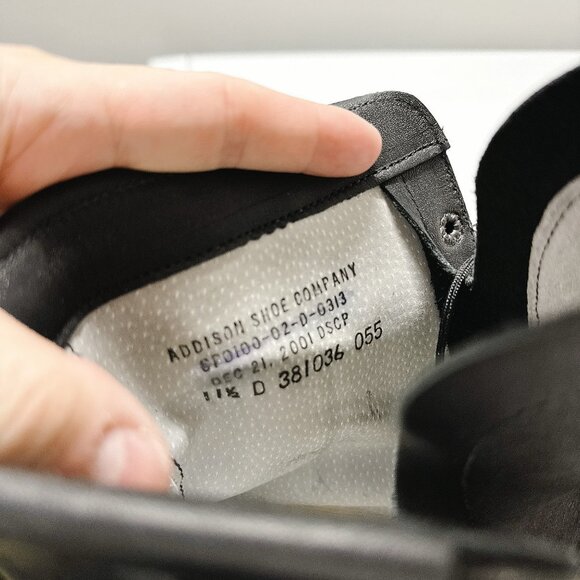 Like New - Addison Shoe Company Men’s Size 11.5 D Black Military Combat Boots - Picture 5 of 6